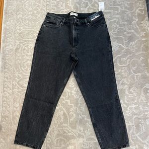 Abercrombie and fitch black the mom jeans